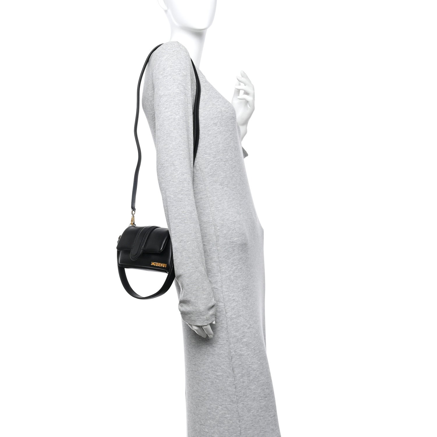 Jacquemus Padded Lambskin Le Petit Bambimou Black 1794350