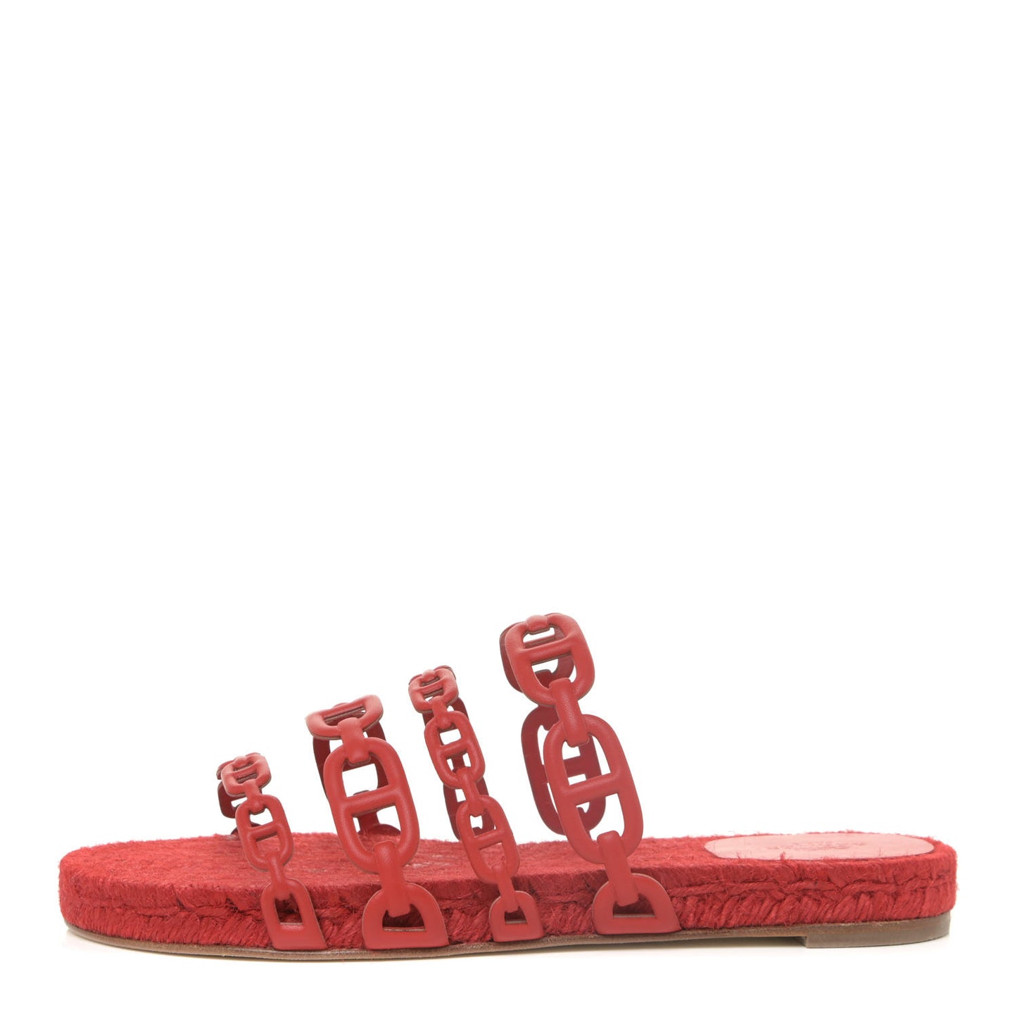 Nappa Ancone Espadrille Sandals 37 Rouge Bali