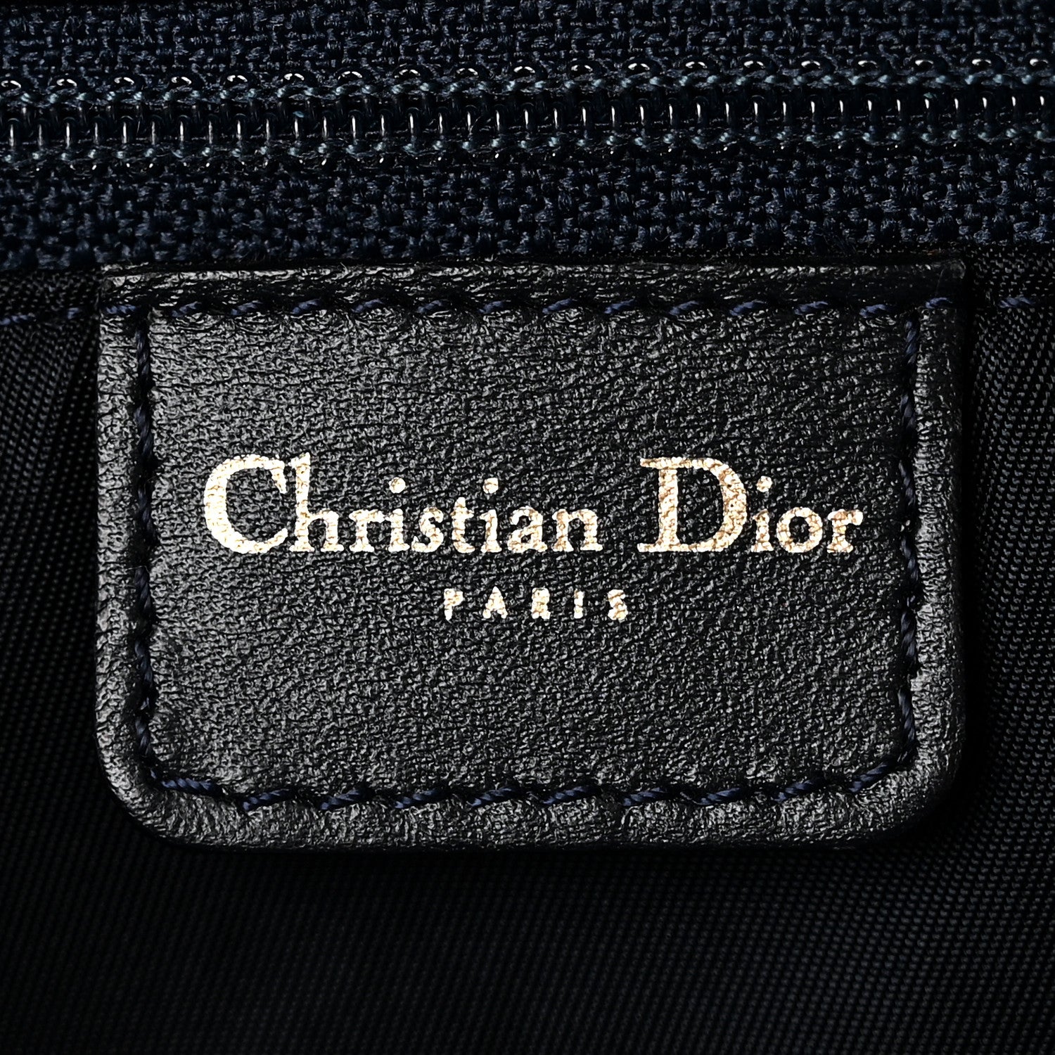 Christian Dior Monogram Mini Saddle Bowler Navy 6 of 10