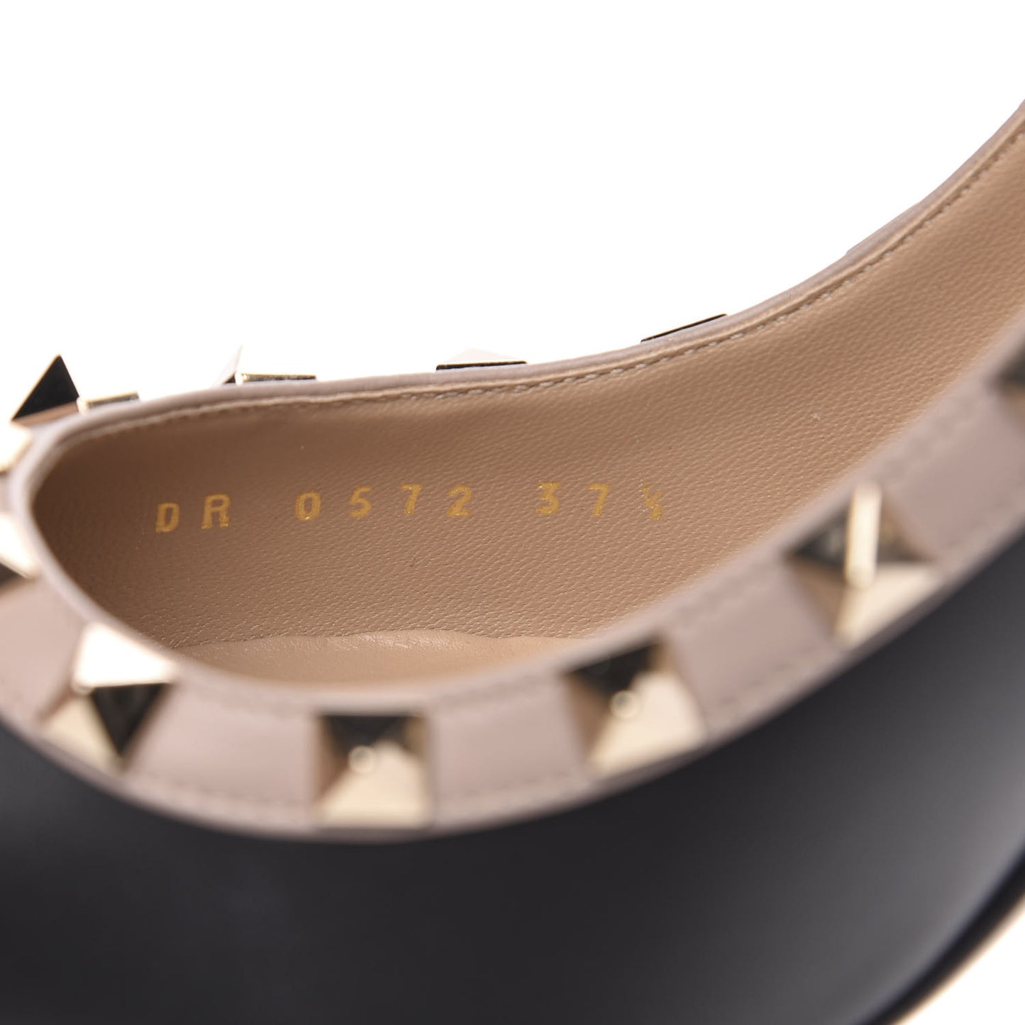 Nappa Rockstud 100mm Pumps 37.5 Black Poudre