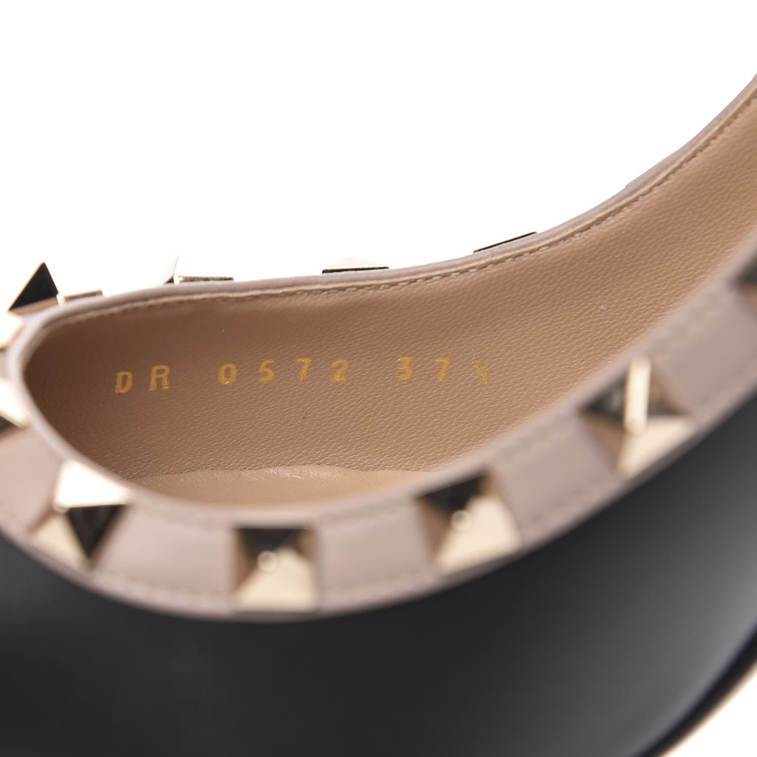 Valentino Garavani Nappa Rockstud 100mm Pumps 37.5 Black Poudre 8 of 9
