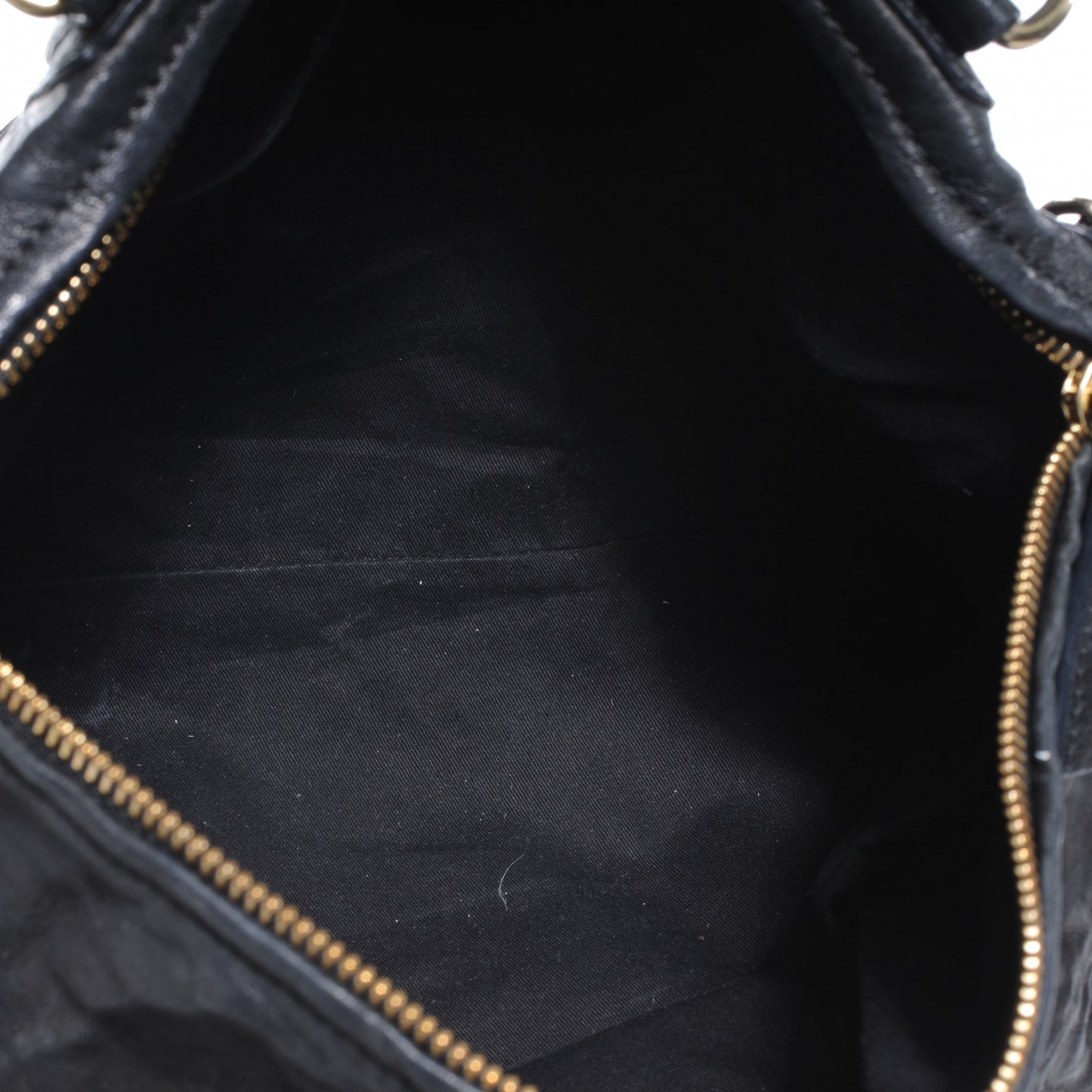 Tumbled Sheepskin Medium Pandora Bag Black