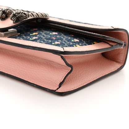 Gucci New Denim Dollar Calfskin Floral GG Monogram Small Dionysus Shoulder Bag Blue Tea Multicolor Powder Pink 11 of 11