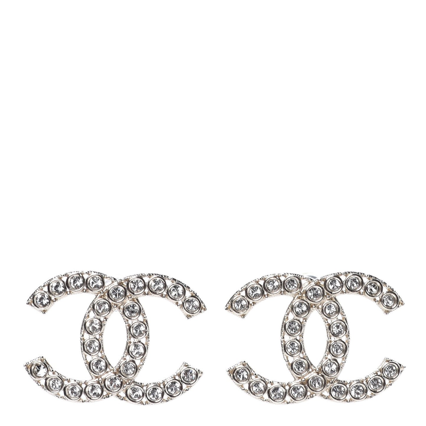 Crystal CC Earrings Gold