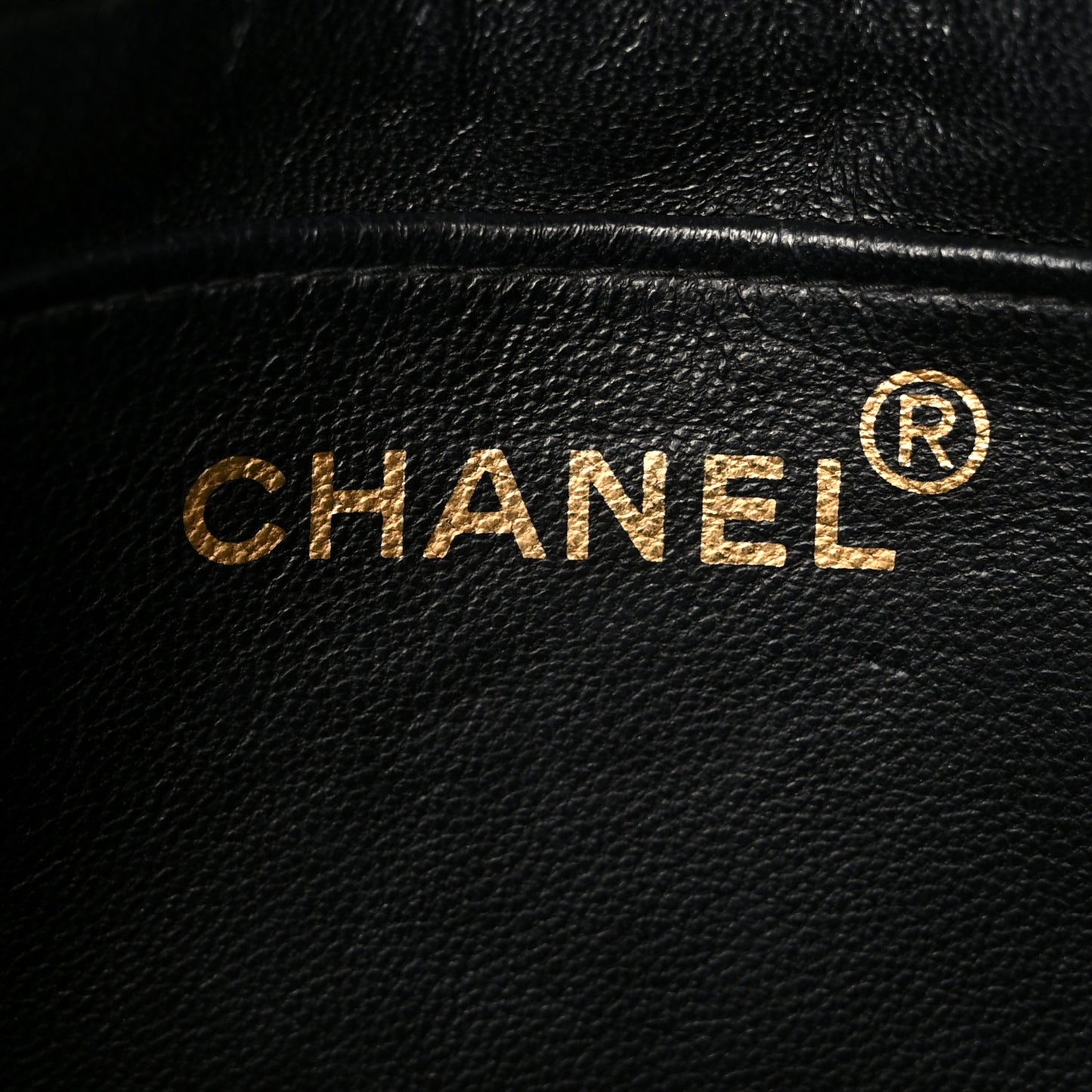 Lambskin Quilted Mini Square Flap Black