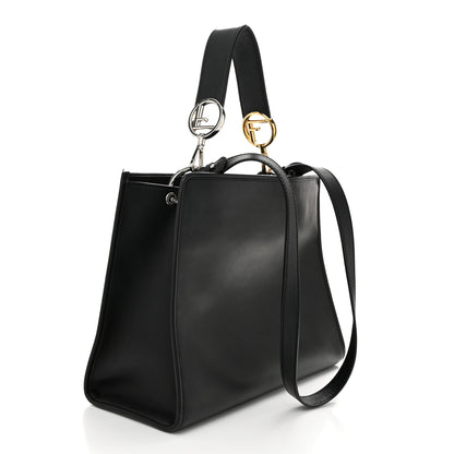 Fendi Vitello Century Opaco F is Fendi Regular Runaway Satchel Black 3 of 12