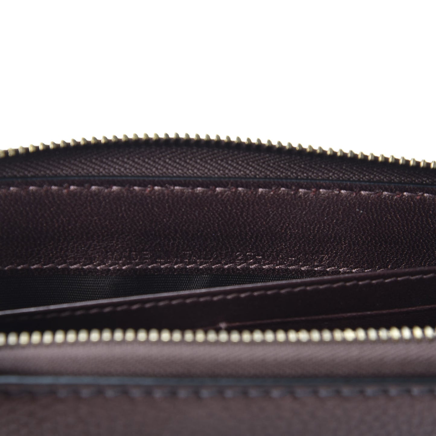 Metallic Calfskin J'adior Voyageur Wallet Noisette