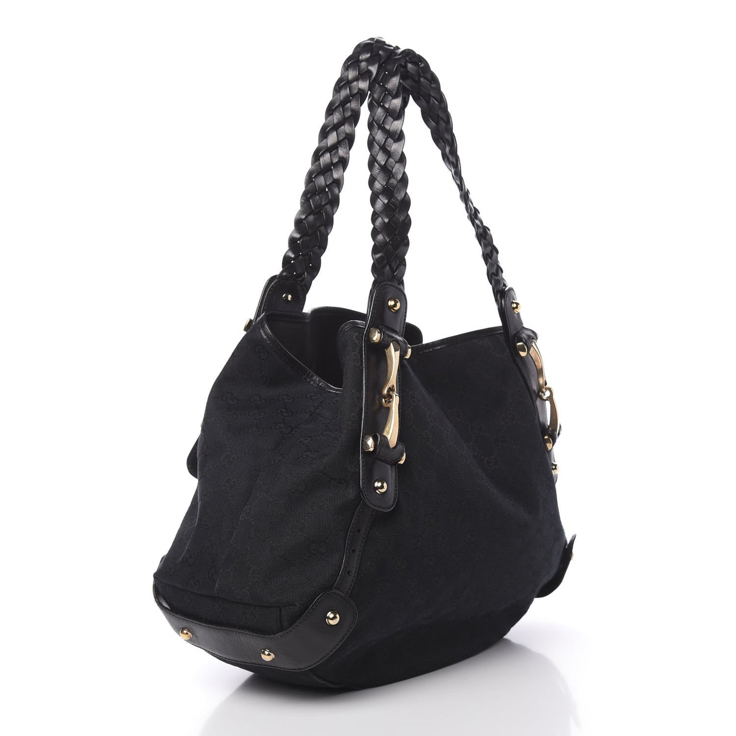 Monogram Medium Pelham Shoulder Bag Black