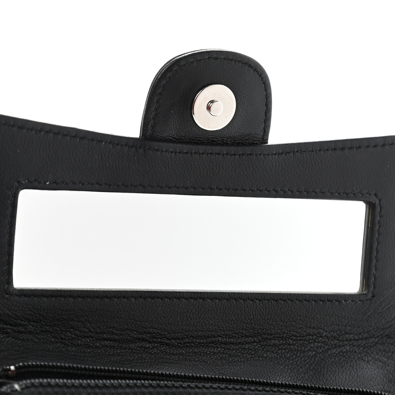 Chanel Lambskin Quilted Flap Cosmetic Case Black 9 of 14