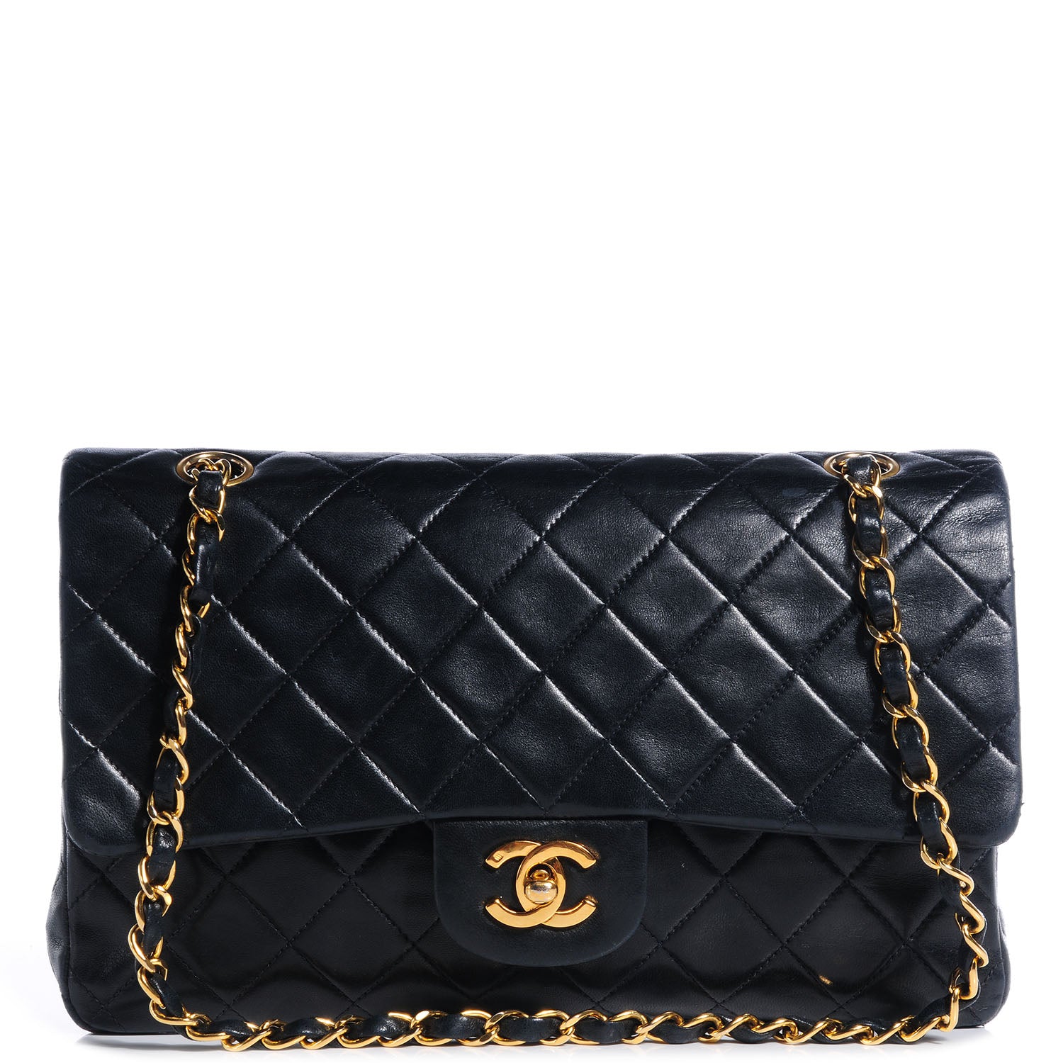 Chanel Lambskin Medium Double Flap Black 1 of 10