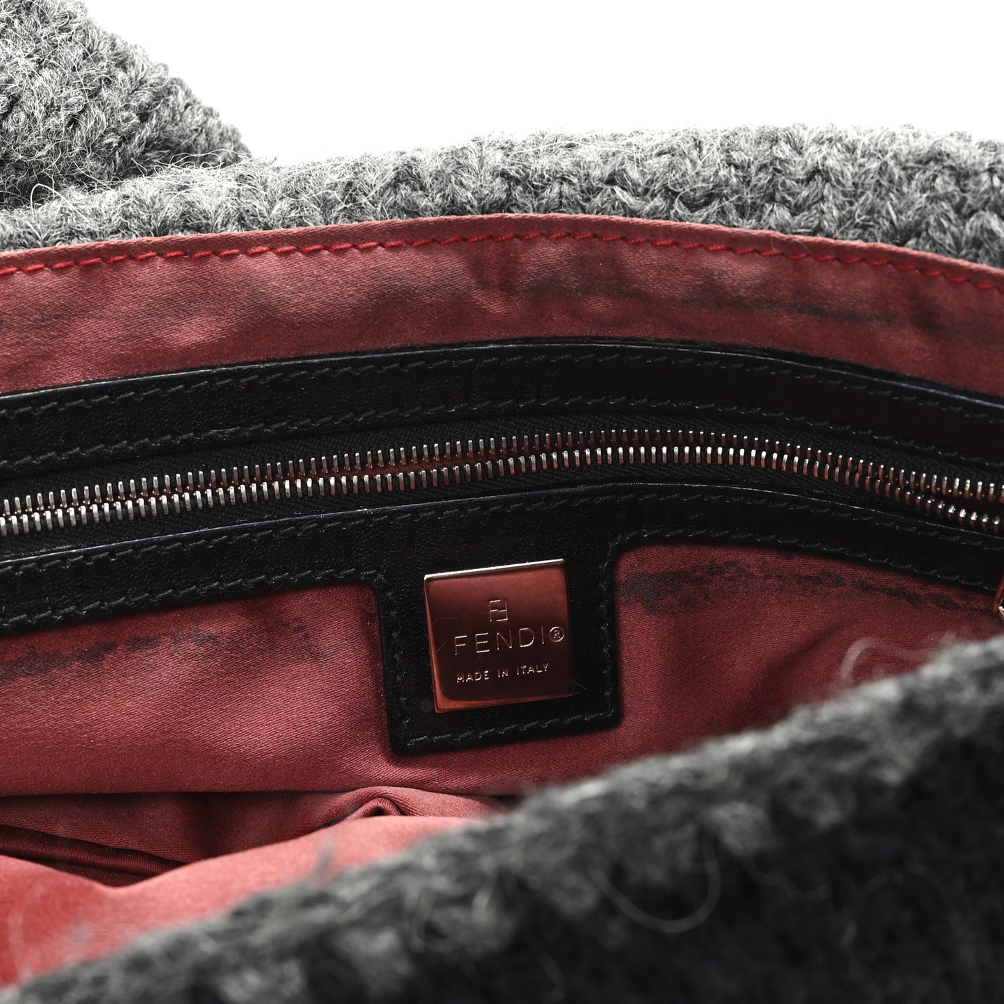 Wool Knit Baguette Grey