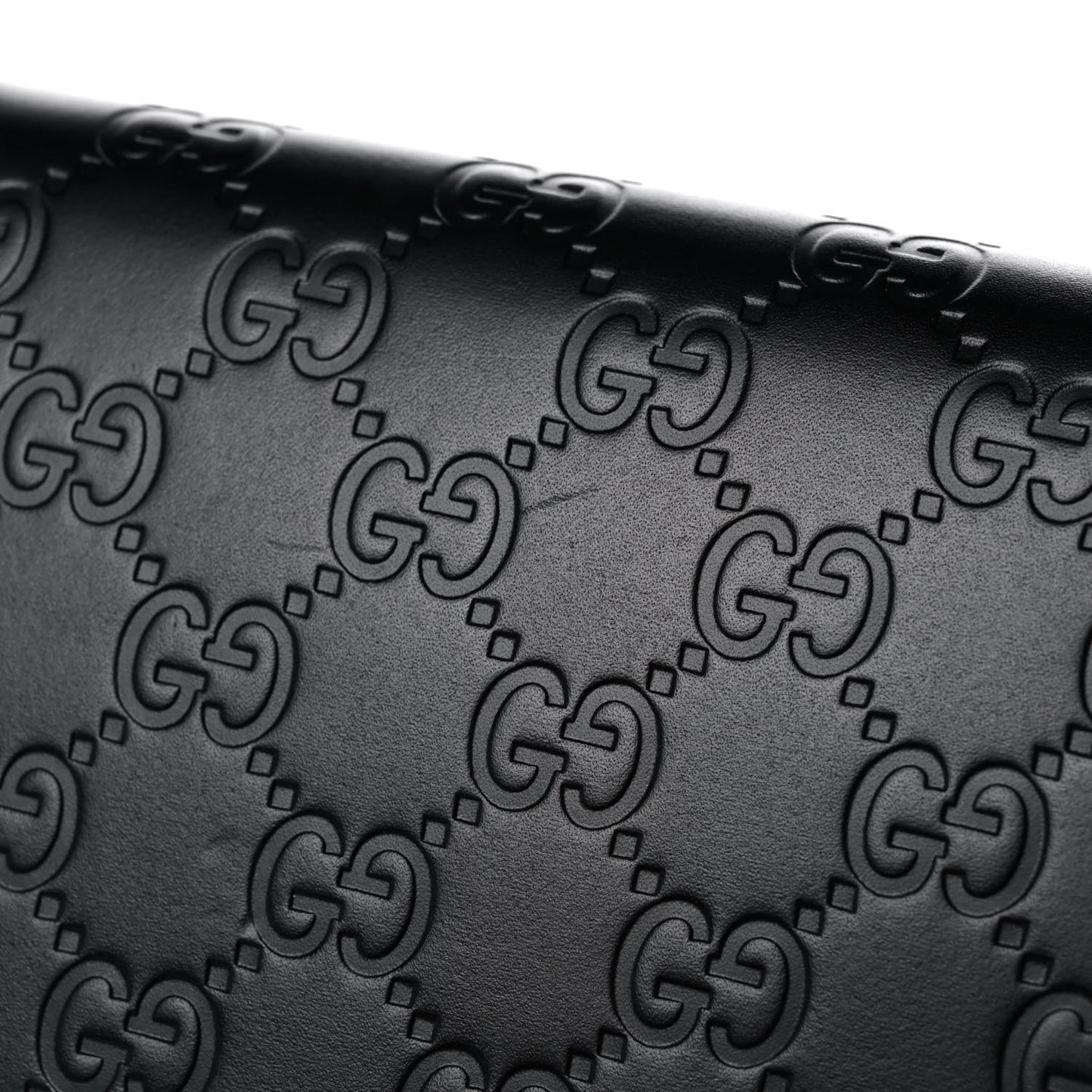 Guccissima Signature Bowy Chain Wallet Black