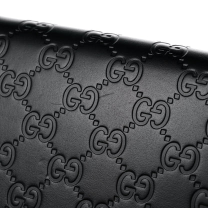 Gucci Guccissima Signature Bowy Chain Wallet Black 11 of 12