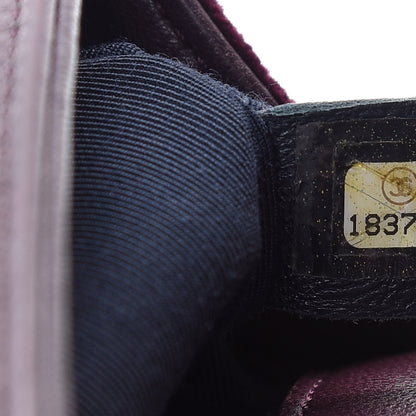 Chanel Tweed Velvet Quilted Small Boy Flap Burgundy 7 of 11