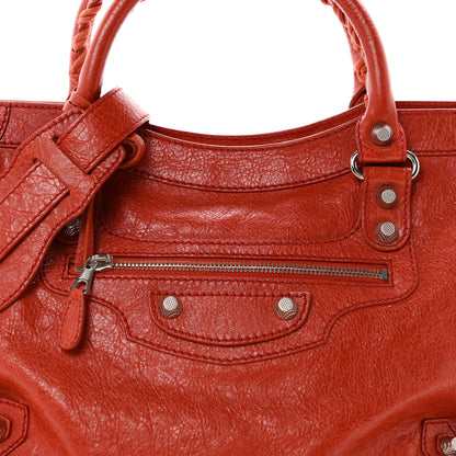 Balenciaga Agneau Giant 12 Silver Hardware City Rouge Ambre 9 of 11