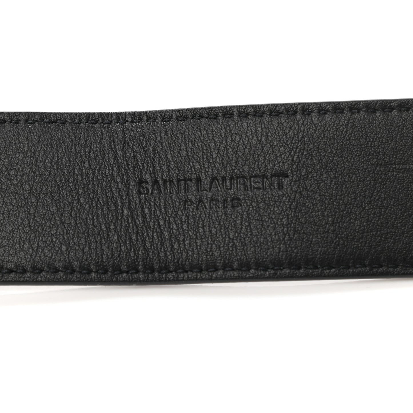Smooth Calfskin Monogram Square Buckle Belt 80 32 Black
