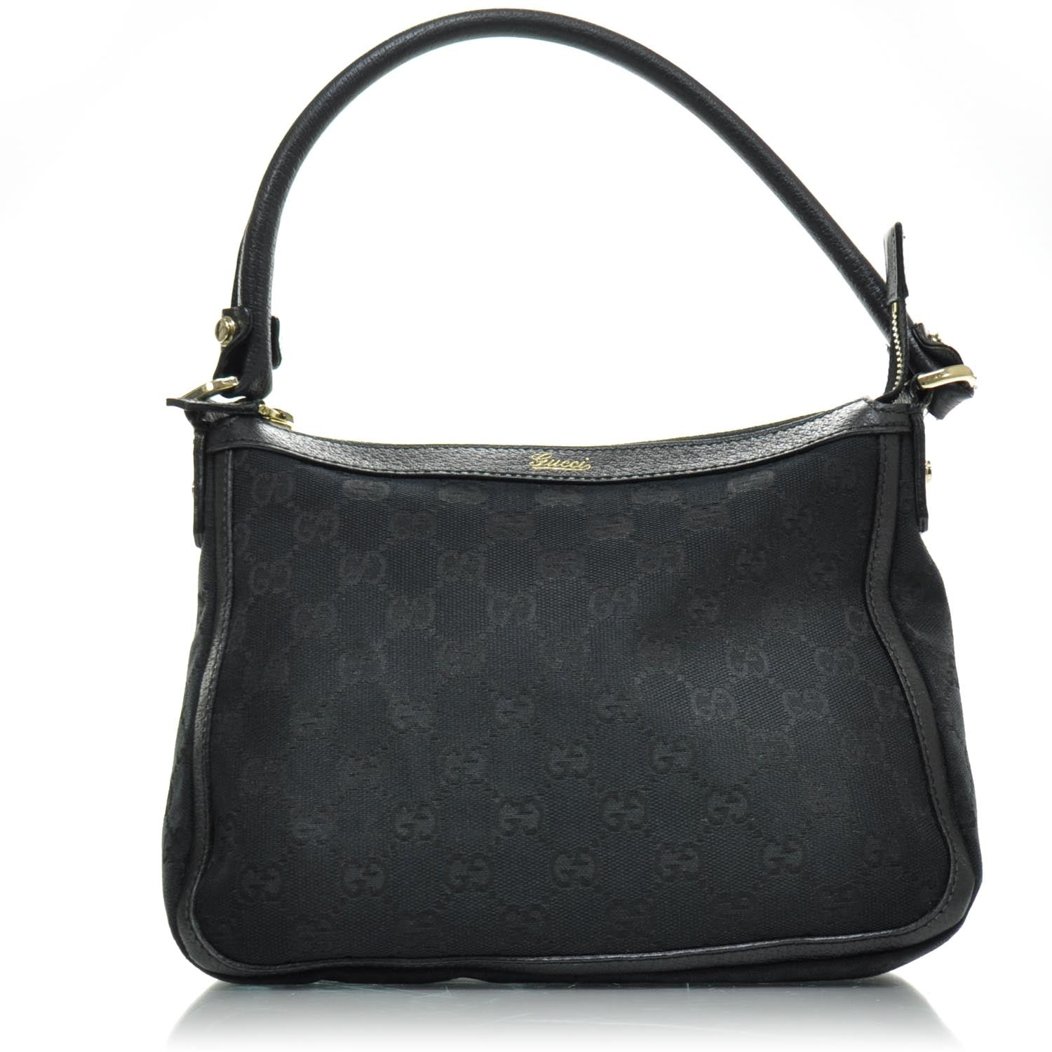 Gucci Monogram Abbey Shoulder Bag Black 1 of 10