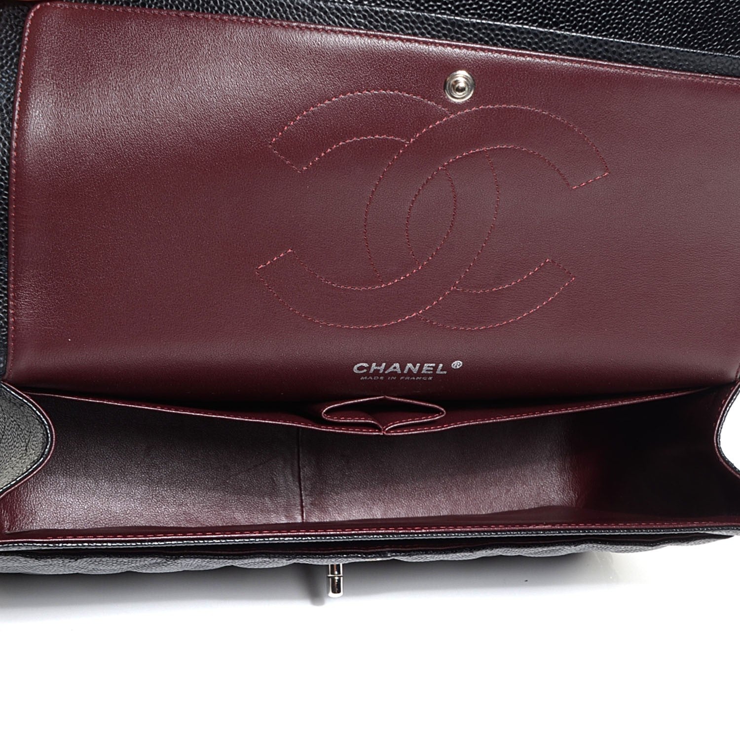 Chanel Caviar Quilted Jumbo Double Flap Black 6 of 10