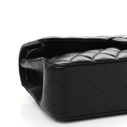 Chanel Caviar Quilted Medium Double Flap Black 7 of 8