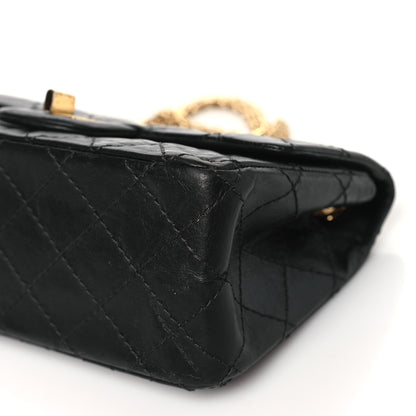 Chanel Aged Calfskin Quilted 2.55 Reissue Mini Flap Black 10 of 10