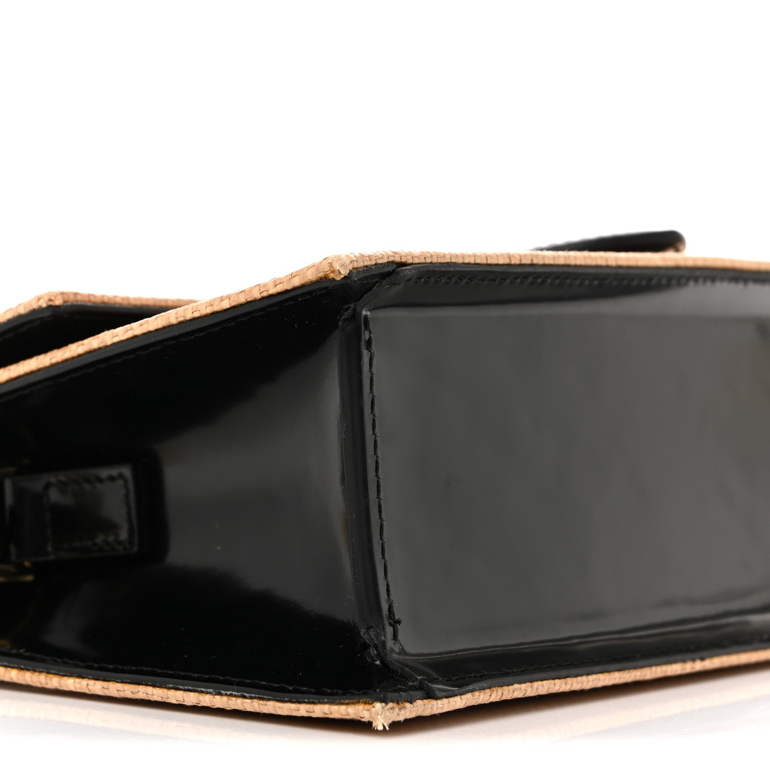 Jacquemus Raffia Smooth Calfskin Le Grand Bambino Natural Dark Brown 8 of 13