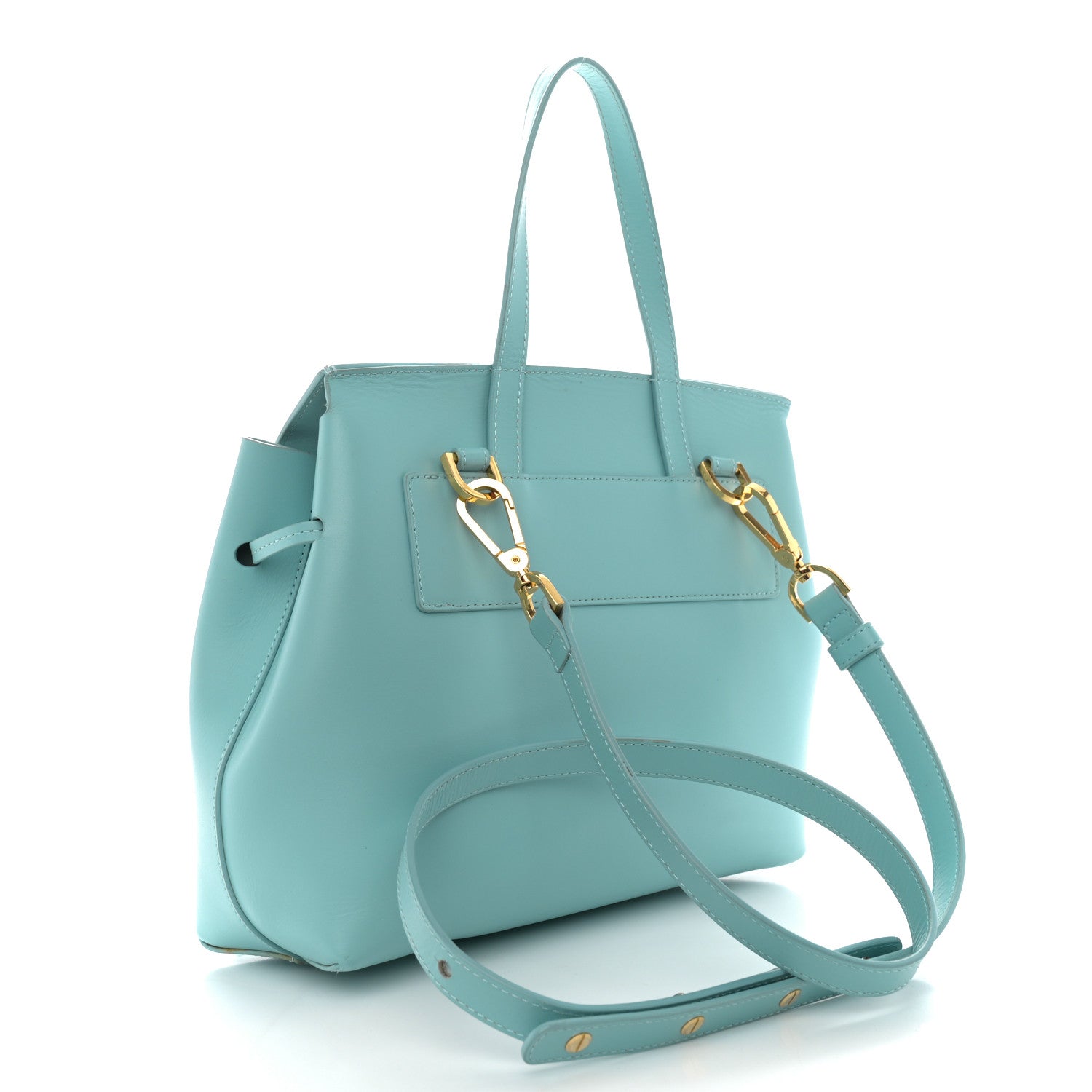 Mansur Gavriel Calfskin Mini Lady Bag Sky Blue 3 of 13