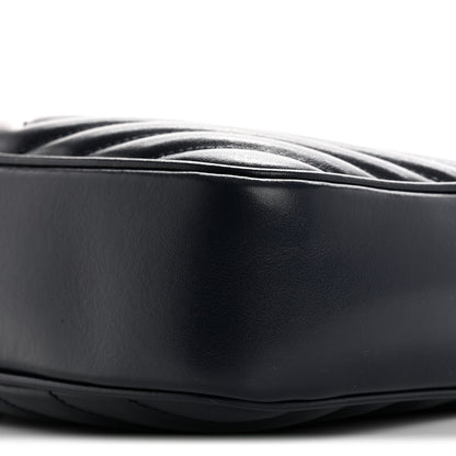 Saint Laurent Calfskin Matelasse Monogram Lou Camera Bag Navy 10 of 15