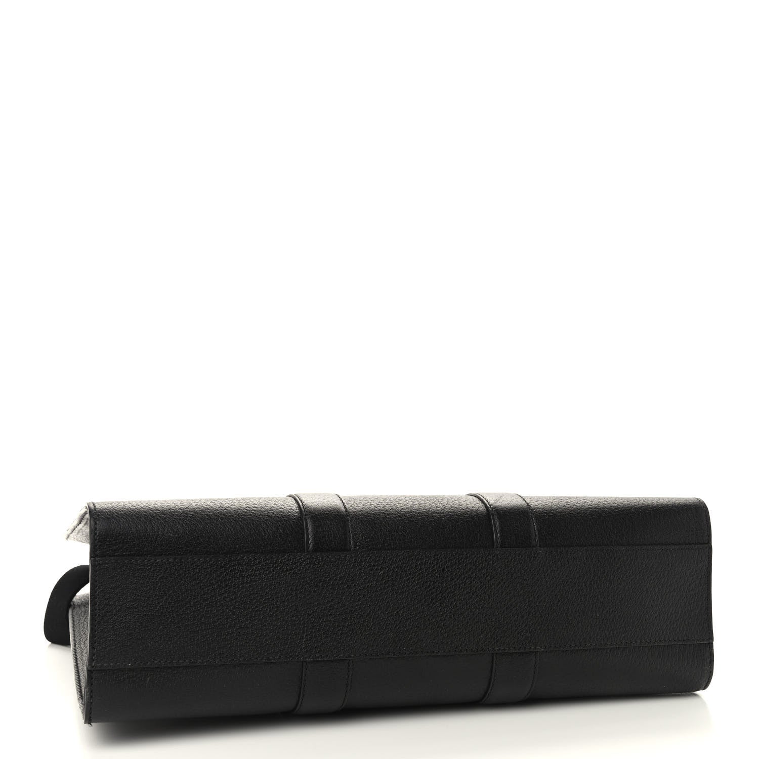 Gucci Grained Calfskin Web Top Handle Tote Black 4 of 9