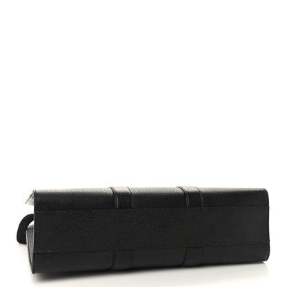 Gucci Grained Calfskin Web Top Handle Tote Black 4 of 9