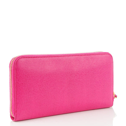 Fendi Vitello Elite Zip Around Wallet Ciclamino 3 of 7