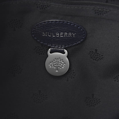 Mulberry Glossy Goatskin Medium Del Rey Satchel Midnight Blue 7 of 12