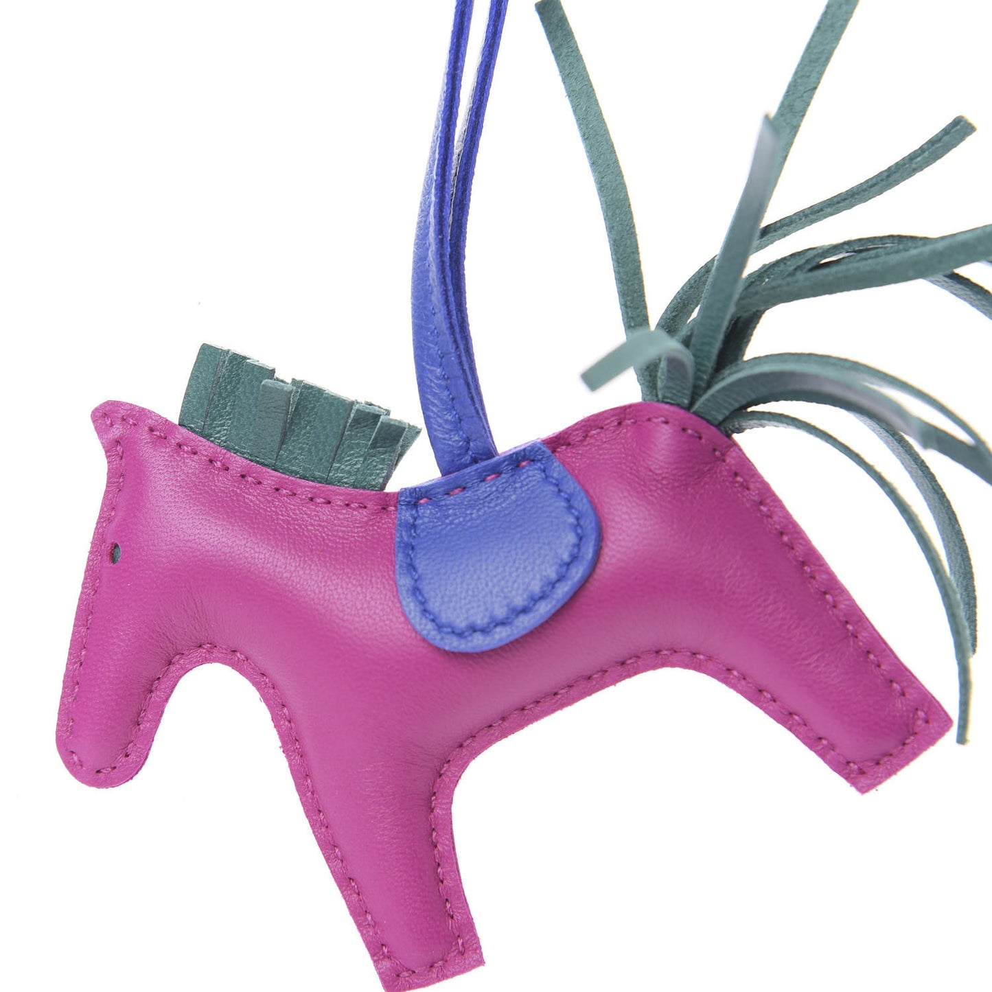 Milo Lambskin Grigri Rodeo Horse Bag Charm PM Rose Pourpre Bleu Electrique Malachite