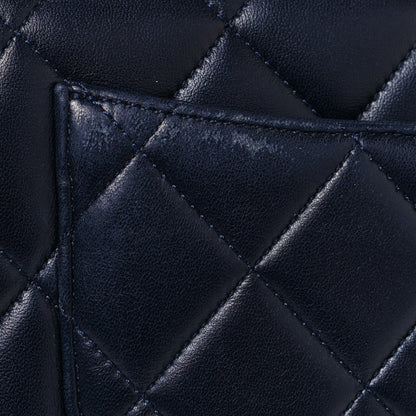 Chanel Lambskin Quilted Small Trendy CC Flap Dual Handle Bag Navy 13 of 17