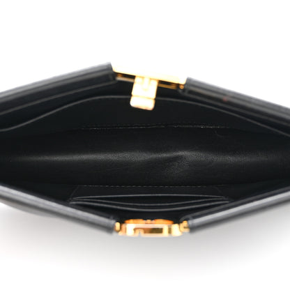 Christian Dior Lambskin Cannage Caro Colle Noire Clutch With Chain Black 5 of 10