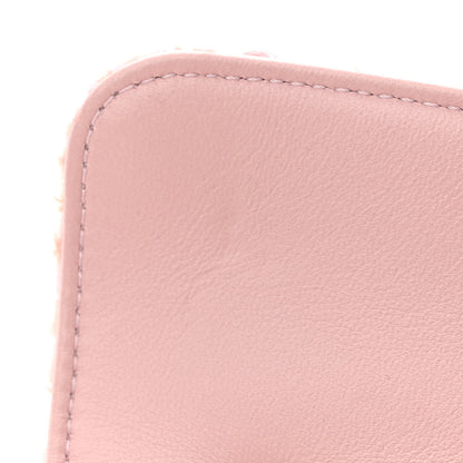 Chanel Tweed Quilted Double You Mini Flap Pink 12 of 14