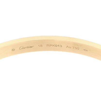 Cartier 18K Yellow Gold LOVE Bracelet 18 6 of 9