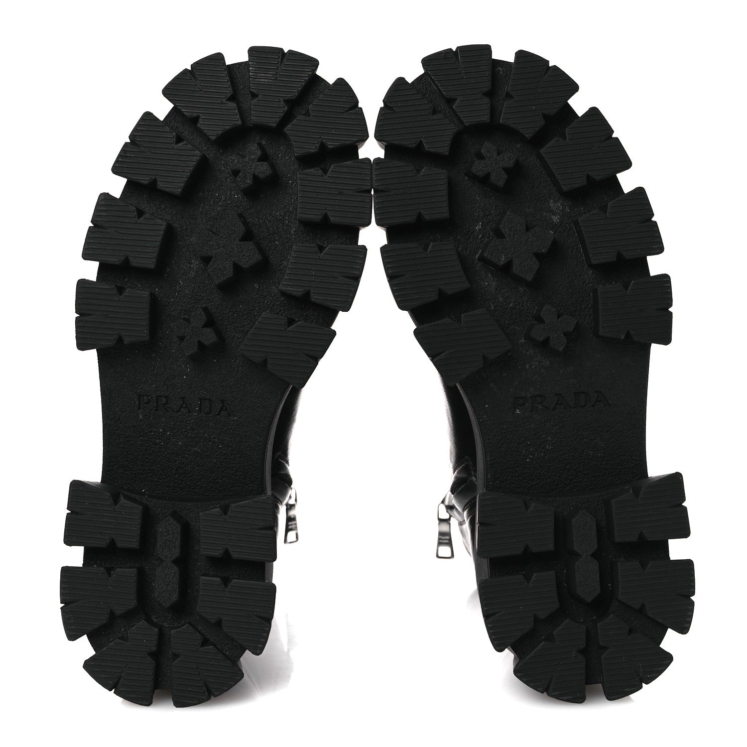 Prada Nappa Stretch Monolith Boots 37 Black 7 of 12