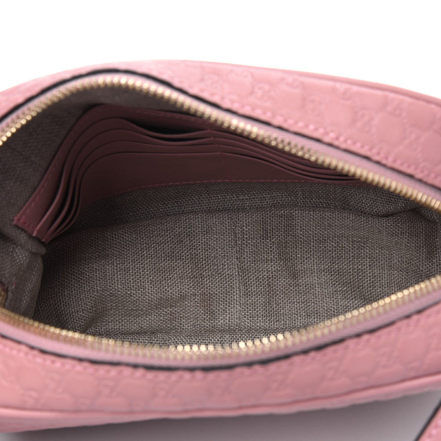 Soft Microguccissima Mini Bree Messenger Bag Soft Pink