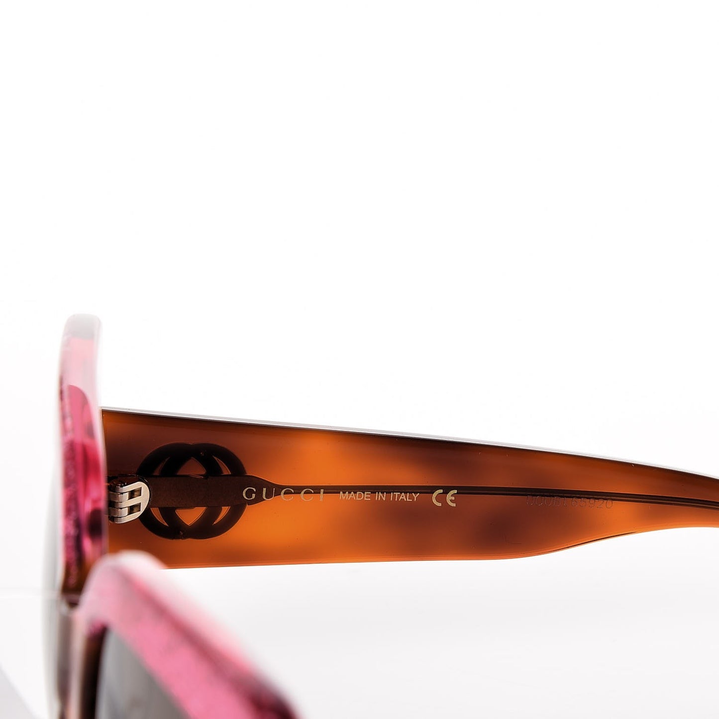 Square Frame GG0083S Sunglasses Glitter Pink Multi