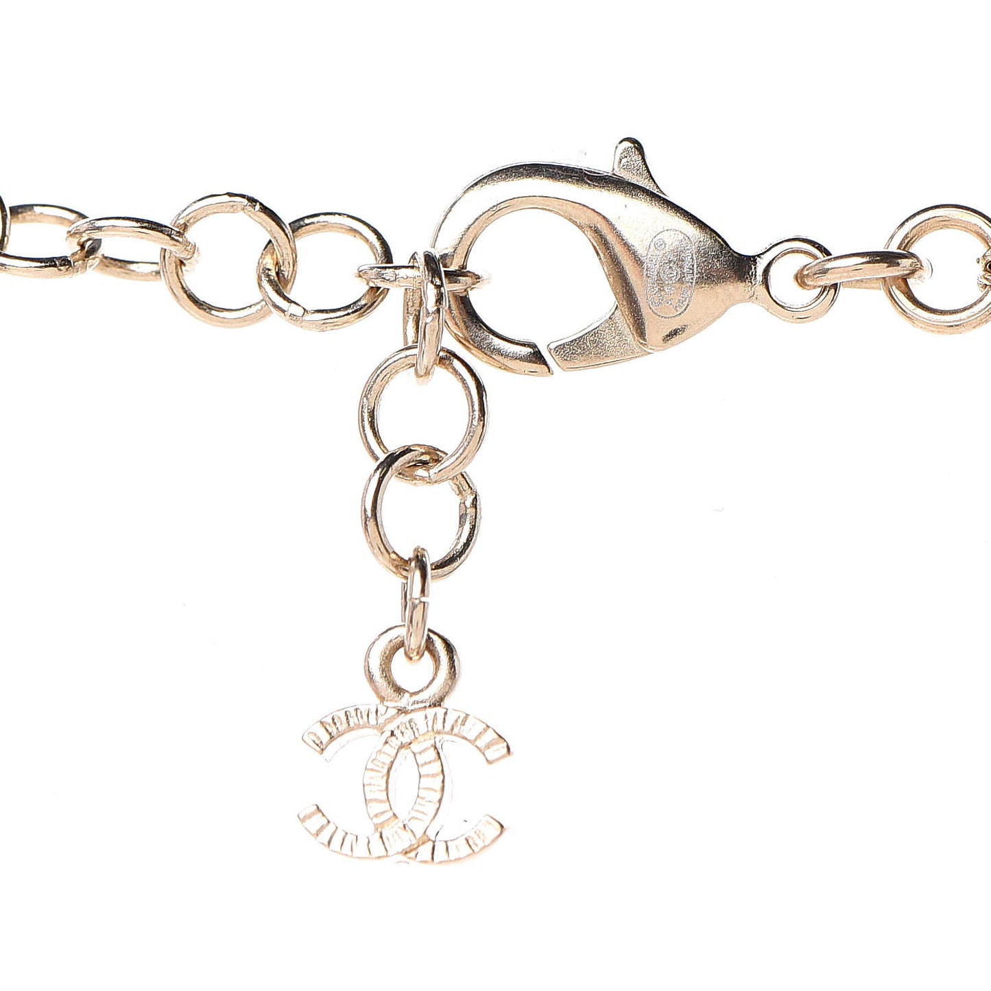 Pearl Flower CC Necklace Gold