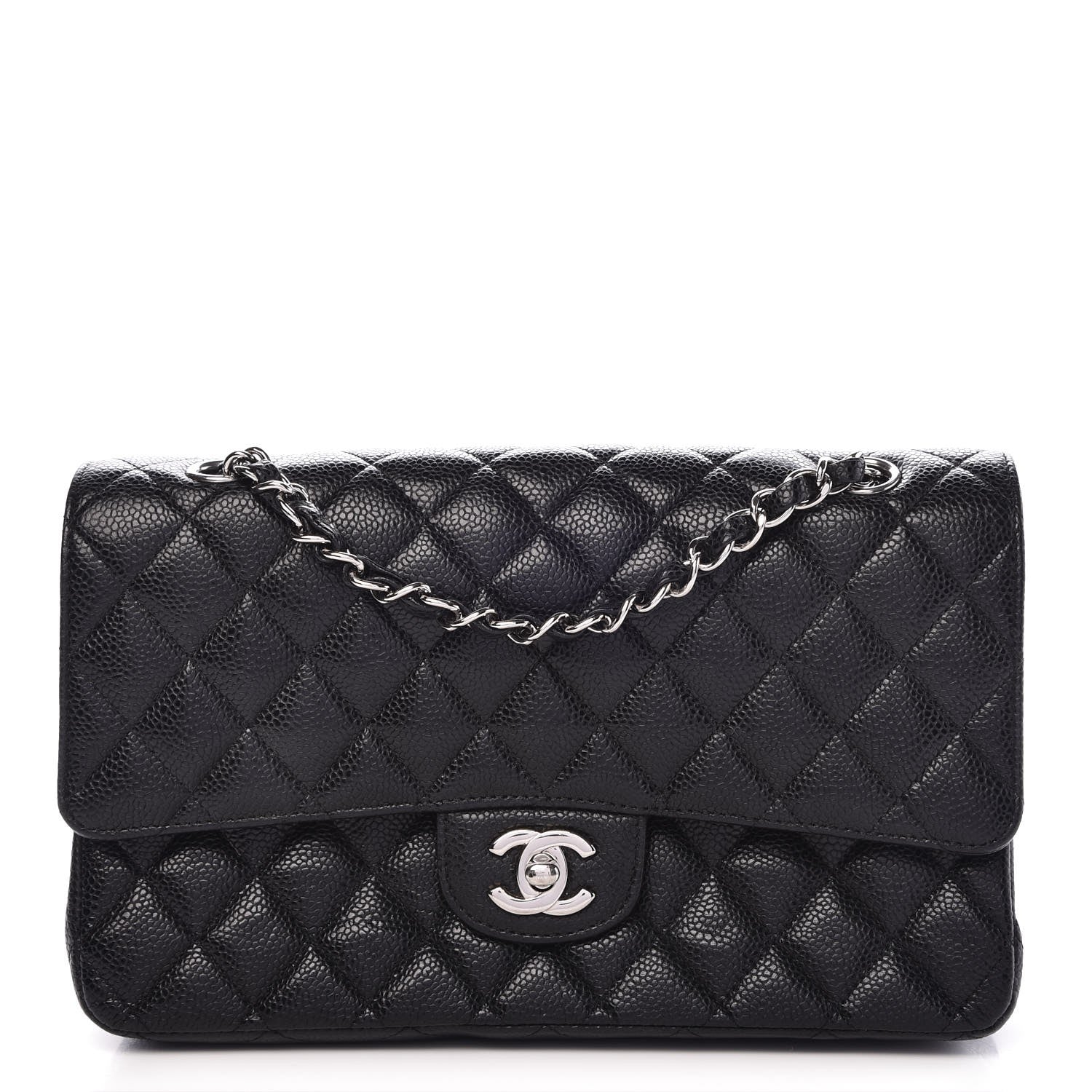 Chanel Caviar Quilted Medium Double Flap Black 1 of 8