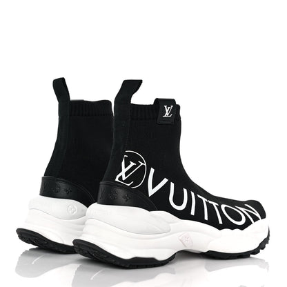 Louis Vuitton Stretch Fabric Run 55 Sneaker Boots 37 Black 4 of 7