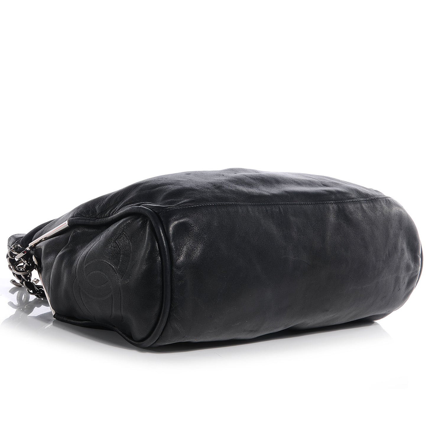 Lambskin Large Ultimate Soft Shoulder Bag Black