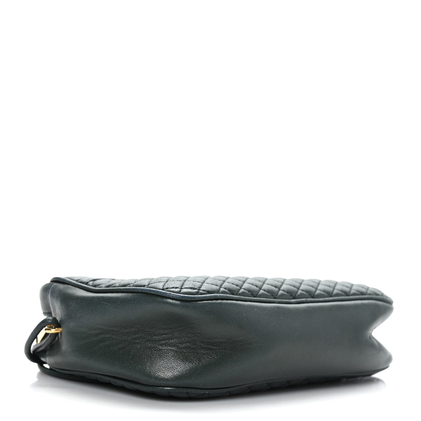 Lambskin Quilted Victoire Camera Bag New Vert Fonce