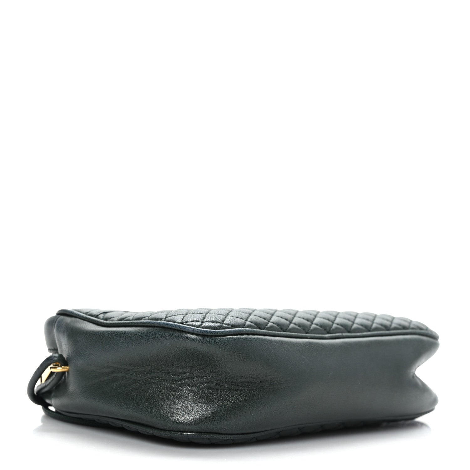 Saint Laurent Lambskin Quilted Victoire Camera Bag New Vert Fonce 4 of 10