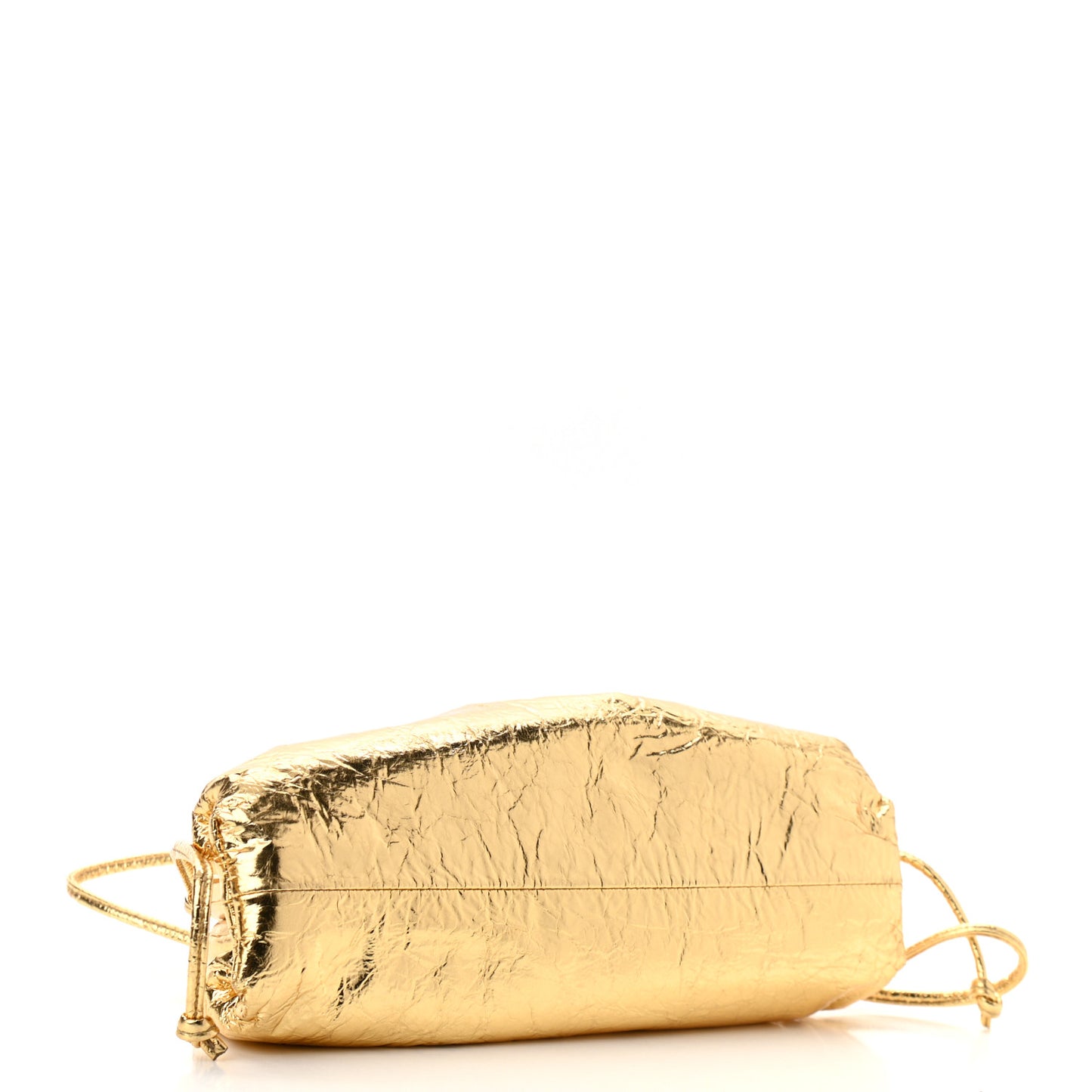 Metallic Crinkled Lambskin The Mini Pouch Oro