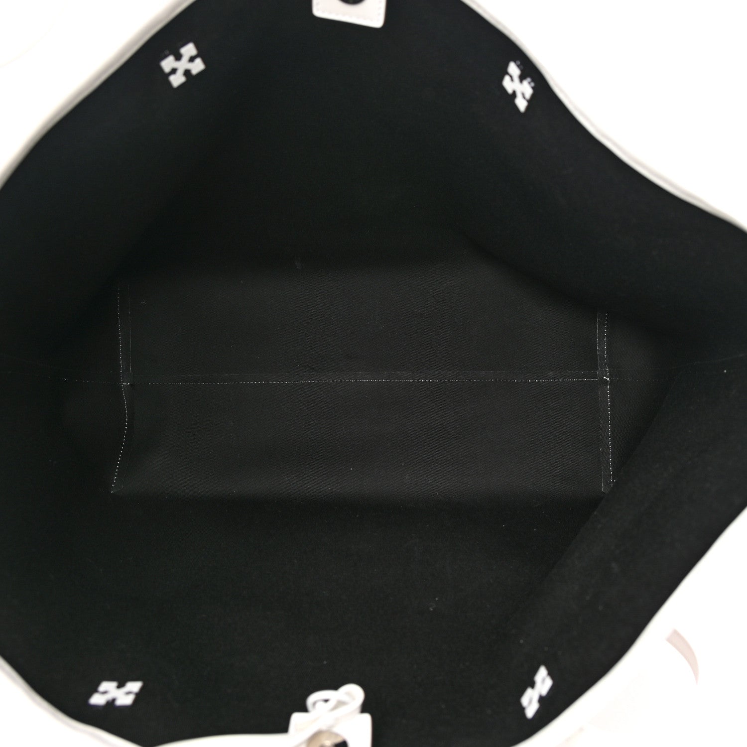 Off-White Coated Canvas Arrow Print Day Off Tote Bag White 6 of 14