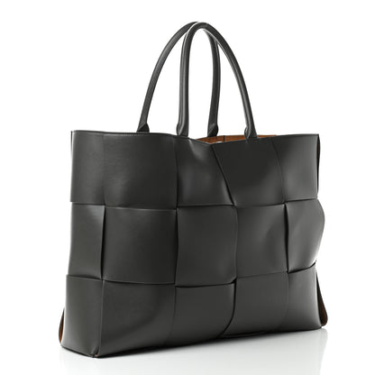 Bottega Veneta Nappa Maxi Intrecciato Mens Arco Tote Light Graphite 3 of 9