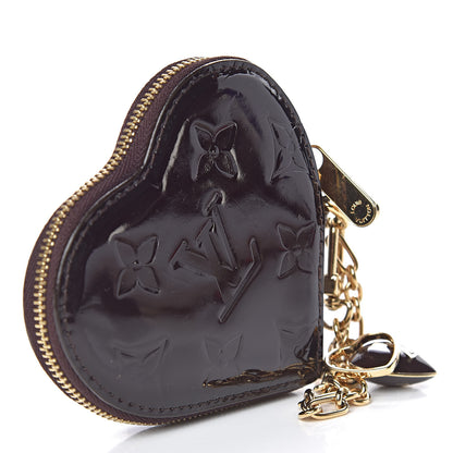 Louis Vuitton Vernis Coeur Heart Coin Purse Amarante 3 of 8