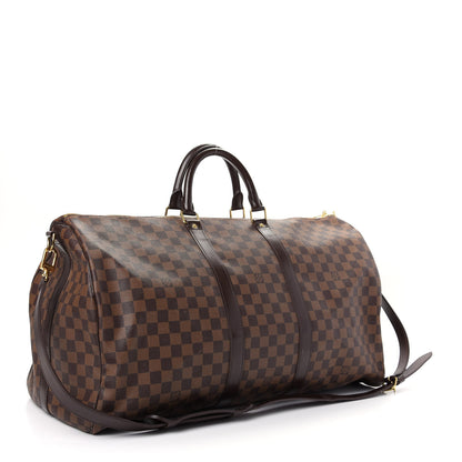 Louis Vuitton Damier Ebene Keepall Bandouliere 55 2 of 8
